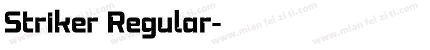 Striker Regular字体转换